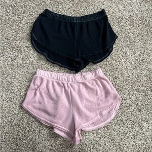 Forever 21 Lounge Shorts Bundle Pink & Black Size Small Pajama Shorts